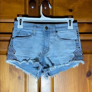 Mossimo High Rise Denim Shorts Target Aztec Print